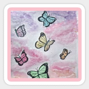 Colorful Butterflies Sticker